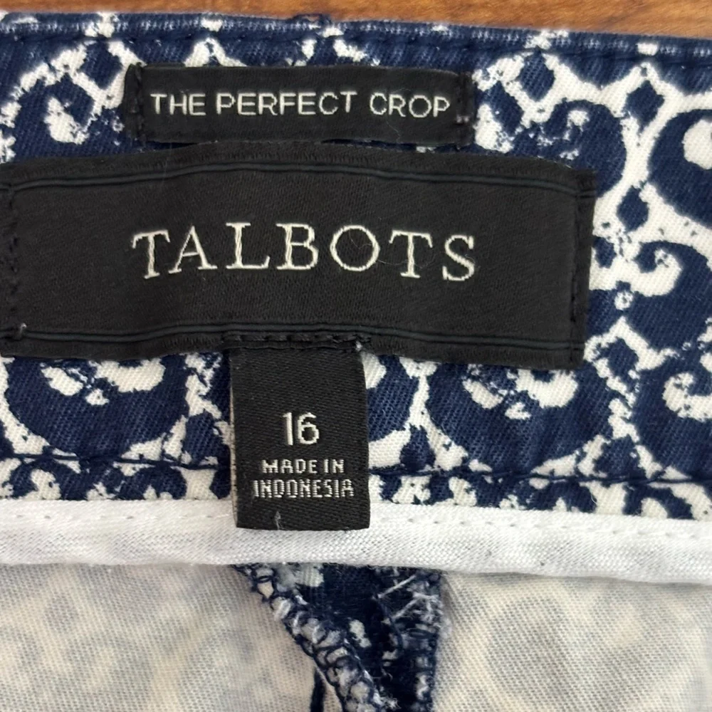 Talbots pants The Perfect Crop size 16